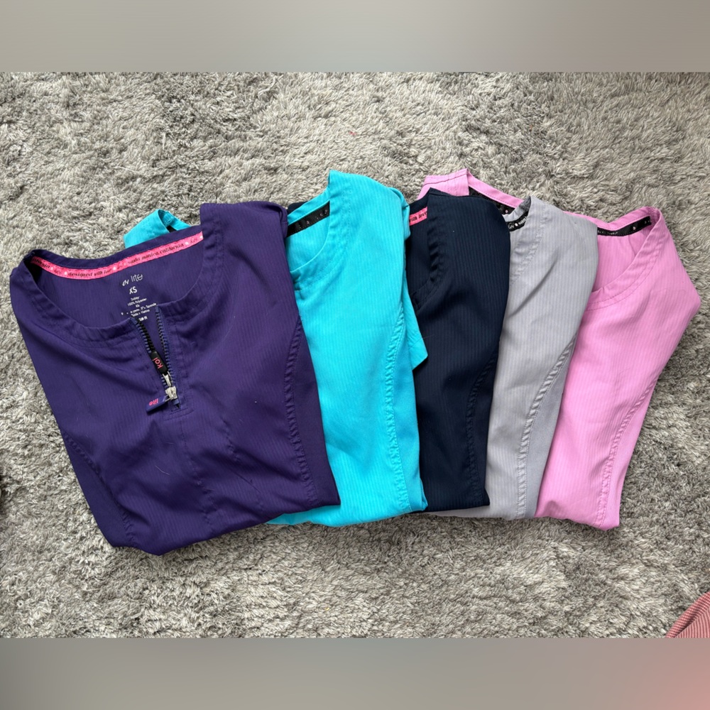 Koi scrub tops LOT OF 5